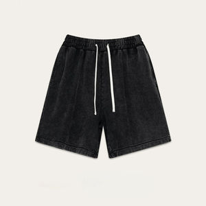 Pantalones Cortos de Algodón Lavado para Hombre, Estilo Hip Hop, Holgados, Casuales, Vintage, de Cinco Puntos, Cómodos, Transpirables, Deportivos - Product Image 5