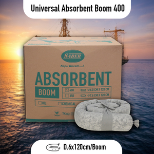 ถุงดูดซับสารเคมีขนาดเล็ก Universal Absorbent Small Boom 400 สำหรับควบคุมการรั่วไหลของน้ำมัน สารเคมี และของเหลว สำหรับโรงงาน ห้องปฏิบัติการ และคลังสินค้า - Product Image 2