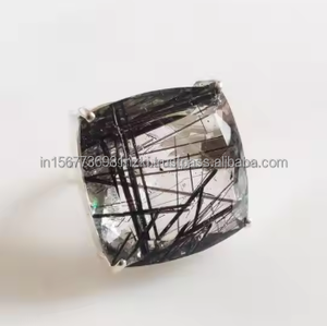 Top Qualité Rutile Quartz Anneaux pour Hommes 925 En Argent Sterling Split Band Hommes Bague De Fiançailles Rutile Quartz Bijoux-Cadeau pour Lui - Product Image 6