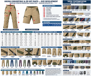 Pantalones de Senderismo Convertibles y Desmontables para Hombre, Ropa de Senderismo |   Verde Caqui Seis Variaciones de Color |   Fabricante OEM ODM | - Product Image 6
