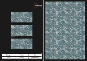 กระเบื้องบุผนังเซรามิกเคลือบเงาคุณภาพพรีเมียม ขนาด 300x600 มม. (30x60 ซม. / 12x24 นิ้ว) สำหรับตกแต่งผนังภายในอย่างหรูหรา เหมาะสำหรับห้องน้ำสไตล์โมเดิร์น - Product Image 4
