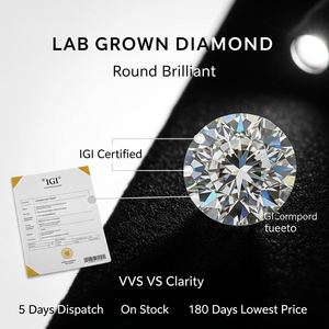 รอยัลบリリアนซ์ เพชรสร้างในห้องปฏิบัติการ 2.00-2.10 กะรัต |   ได้รับการรับรองจาก IGI |   ดี-อี |   VVS2-VS1 |   หินหรูหราที่ได้รับการรับรอง |   สำหรับการทำเครื่องประดับ - Product Image 4