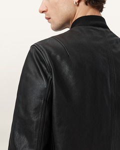 Blouson en cuir personnalisé pour homme, modèle Morten |   Cuir de chèvre véritable |   Fabricant de Marques Privées OEM - Product Image 5