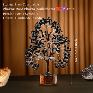 Wholesale High Quality Black Tourmaline Crystal Carved <b>Tree</b> of Life Silver Wire Gemstone Healing Stones Portable Home Decor - Product Image 6