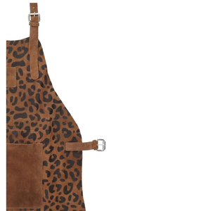 Classic Sleeveless Leather Bib <b>Apron</b> with Multiple Pockets Reusable Knit Weave Daily Use Cooking <b>Work</b> Suit - Product Image 1