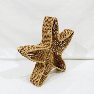Bandeja de Servir de Ratán PE Ecológica Hecha a Mano con Diseño de Estrella de Mar, Color Sólido, Sin Acabado, para Uso Residencial - Product Image 2