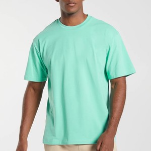 T-shirts personnalisés pour hommes en coton 100% coupe classique, décontractés, à épaules tombantes, tricotés, de haute qualité, avec logo personnalisé - Product Image 4