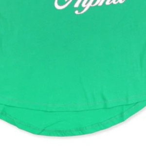 T-shirt Raglan Vert Rose Personnalisé Col V Manches Courtes Décontracté Sportswear Tenue d'Équipe Vêtement Tendance Bicolore Haut Élégant pour Femme Nouveauté - Product Image 3