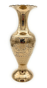 Handcrafted Brass <b>Vase</b> for Home Decor & Gifting | Antique Brass Flower <b>Vase</b> | Polished Brass <b>Decorative</b> <b>Vase</b> - Product Image 2