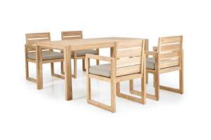 Meubles de salle à manger d'extérieur en teck massif, écologiques, confortables et haut de gamme Ibiza pour les projets de maisons de campagne, de villas et de complexes hôteliers - Product Image 5