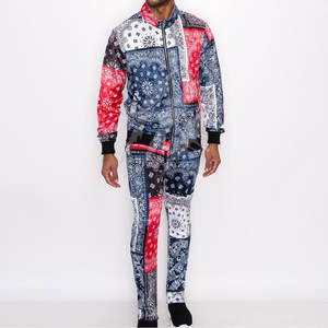 Chándal Sublimado de Manga Larga para Hombre, Precio Económico, Venta al Por Mayor OEM, Nuevo Diseño, Conjunto de Chándal Sublimado de Algodón - Product Image 4