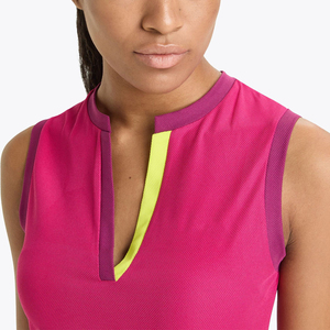 Jupe de tennis plissée bleu marine pour femme, design personnalisé, dernière collection, avec col zippé et poches discrètes pour balles, uniforme de sport - Product Image 5