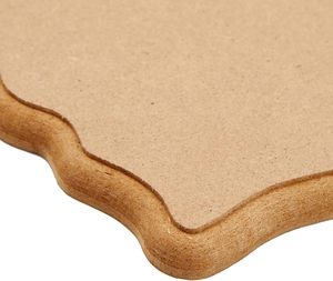 แผ่นไม้ MDF สำหรับตกแต่ง งานฝีมือแบบยังไม่เคลือบผิว สำหรับงาน DIY ระบายสี ตกแต่งผนังบ้าน งานศิลปะ - Product Image 2