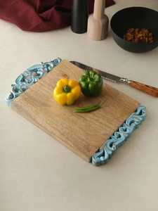 Decorative Wooden Cheese Chopping <b>Board</b> Elegant Kitchen <b>Board</b> for Dining Food Preparation and Entertaining - Product Image 3