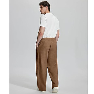 Men Regular Straight Fit Summer Vintage Casual Jogger Sweatpants Adjustable Waist 100% Cotton Eco-Friendly Anti-Wrinkle Quick - Product Image 3