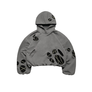 Sudaderas con Capucha Personalizadas para Hombre, al por Mayor, de Alta Calidad, 100% Algodón, Transpirables, de Corte Holgado, Lavadas con Piedras, Bordadas e Impresas, para Invierno - Product Image 1