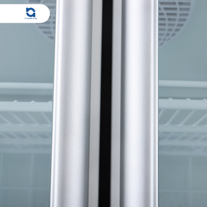 Refrigerador de pie de supermercado con cinco estantes con recubrimiento de polvo ajustables y paneles de puerta de vidrio duraderos - Product Image 4