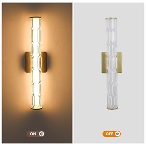 Applique da Parete Moderna Singola 19.7 Oro con Cristallo K9 Migliorato, Illuminazione in Bronzo per Camera da Letto, Van, Bagno - Set Applique da Parete - Product Image 6