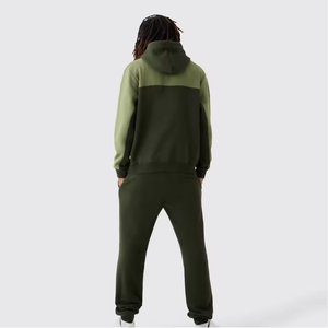 Conjunto Deportivo de Dos Piezas para Hombre, Sudadera con Capucha y Pantalones Deportivos, Estilo Urbano, con Bloques de Color, Logotipo Personalizado - Product Image 3