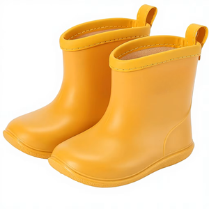 Bottes <span class=keywords><strong>de</strong></span> <span class=keywords><strong>pluie</strong></span> imperméables pour enfants, bottes <span class=keywords><strong>de</strong></span> <span class=keywords><strong>pluie</strong></span> en caoutchouc pour bébés et tout-petits, pour garçons et filles, avec poignée facile à enfiler - Product Image 3