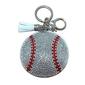 Perles de verre faites à la main gris-rouge, style vintage, souvenir de Noël, porte-clés en strass multicolores, artisanat Ziyan - Product Image 1