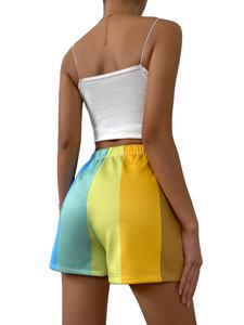 Pantalones cortos de sudor sublimados para mujer, ropa de calle, pantalones cortos de cintura a la moda, ropa informal Multicolor, pantalones cortos de verano al por mayor 2026 - Product Image 4