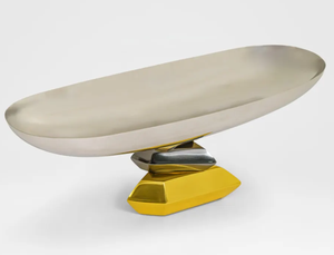 Support à gâteau rond en acier inoxydable, écologique, compatible lave-vaisselle, plateau de service pour desserts, plateau de présentation de pâtisserie pour boulangerie, café, mariage - Product Image 3