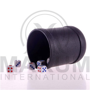 High Quality Custom Logo <b>Dice</b> Cup Made From Genuine Leather - Product Image 5