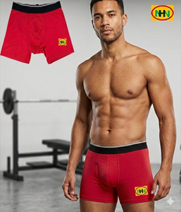 Boxers pour hommes en modal tricoté sur mesure, qualité usine, respirants, à motif imprimé, taille mi-haute, écologiques, approvisionnement direct - Product Image 1