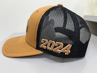 Gorra Trucker con Parche de Mezclilla con Logotipo en Relieve, Gorras Personalizadas con Bordado 3D, 6 Paneles Precurvados, Fabricadas en Vietnam