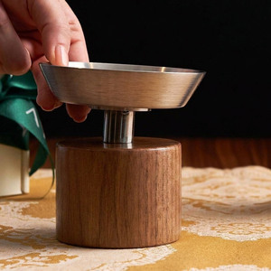 Modern Two Tone Incense Burner Pairing A Vibrant Green Base With A Sleek Flared <b>Rose</b> Gold And Silver Metal <b>Top</b> Dish For Home - Product Image 5