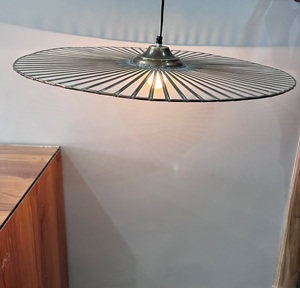 Modern Metal <b>Wire</b> <b>LED</b> Pendant <b>Light</b> Industrial Ceiling Hanging Lamp Nordic Decorative Chandelier Black Round Living Room - Product Image 4