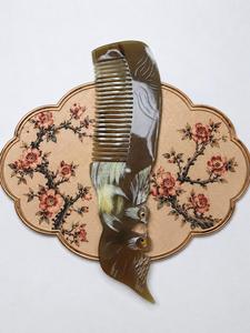Traditional Handmade Eco-Friendly Cow Horn Hair Comb Polished Natural Grooming Tool Modern Design for Hair <b>Beard</b> Mustache <b>Care</b> - Product Image 5