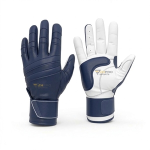 Gants de frappeur de baseball en cuir personnalisés 2026 à manchette longue, pour baseball et softball, unisexe, pour jeunes et adultes, Fabricant - Product Image 1