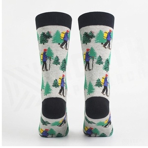 North Proach Crew <b>Socks</b> Hiking Cartoon Pattern <b>Breathable</b> Outdoor Sports <b>Socks</b> for Adults Spring Season - Product Image 2