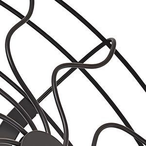 21-Inch <b>Wall</b> <b>Mounted</b> Metal Fan with <b>Lights</b> 6-Speed <b>Plug</b> <b>Wall</b> Fan Timer 360 Adjustable Tilt 20W Power USB Source - Product Image 2