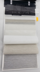 Persiana Zebra Integrada de Alta Calidad SCKO DECOWIN, con Filtro de Luz, Horizontal, para Ventana Francesa, Técnica de Tejido - Product Image 2