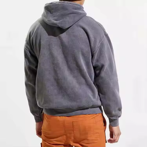 Sudadera con Capucha de Alta Calidad, Hombros Caídos, Lavado Ácido, 100% Algodón, Fabricantes de Sudaderas Lisas, Sudaderas y Camisetas con Estampado DTG Personalizado - Product Image 3