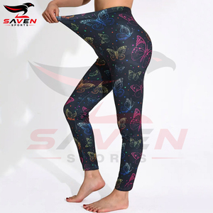 Slim Fit <b>Compression</b> Sports <b>Leggings</b> Custom Logo Plus Size Eco-Friendly Recycled Fabric <b>Women</b> <b>Compression</b> <b>Leggings</b> - Product Image 2