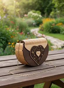 Natural Wooden Clutch <b>Purse</b> <b>Cheap</b> Rate Handmade Women Handbag for Party Wedding Celebration Use - Product Image 6