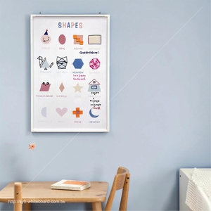 กระดานเรียนรู้รูปทรงแม่เหล็กพร้อมกรอบอะลูมิเนียม SYH พร้อมการพิมพ์แบบระเหิด - Product Image 6