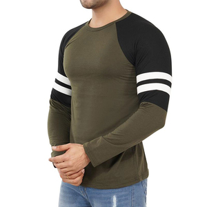 เสื้อยืดผู้ชายผ้าฝ้าย 100% ขายส่ง ดีไซน์ใหม่ แขนยาว แบบเรียบ พร้อมสกรีนโลโก้ตามสั่ง เสื้อผ้าถัก - Product Image 2