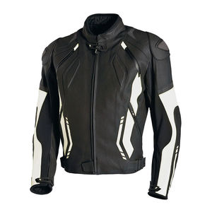 Chaqueta de Motociclista para Hombre, Negra con Paneles en Contraste, Equipo de Protección para Carreras - Product Image 5