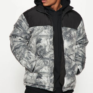 New 2026 Winter Men Streetwear Canvas <b>Puffer</b> <b>Jacket</b> Casual <b>Light</b> Weight Wholesale Custom Printing New Design <b>Jackets</b> - Product Image 1