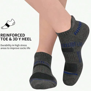 Ankle <b>Socks</b> <b>Men</b> Women Breathable Knitted Sport Low Cut Crew <b>Socks</b> <b>White</b> Black Gray Striped Pattern Summer Casual Wear - Product Image 5