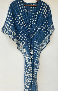 Digital Printing Cotton Sleeveless <b>Kaftan</b> Lightweight Summer Casual Lounge Dress Bohemian Floral Womens Resort Wear Maxi Naaz - Product Image 4