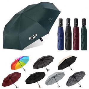 Premium 3 Folding <b>Umbrella</b> Fully Automatic Open Close <b>Windproof</b> 8 Ribs Sun Protection Rainproof Elite Product Source - Product Image 1
