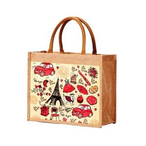 Sac de rangement multi-usages en jute pour jouets, linge et courses - Product Image 1