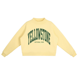 เสื้อสเวตเชิ้ตคอกลมสีขาวทรงหลวมแบบครอป แขนยาว สไตล์ลำลอง ผ้าถักนิตติ้ง คอตตอน ความยาวสั้น พิมพ์ลายตัวอักษร ดีไซน์เก๋ ลดราคาพิเศษ - Product Image 3
