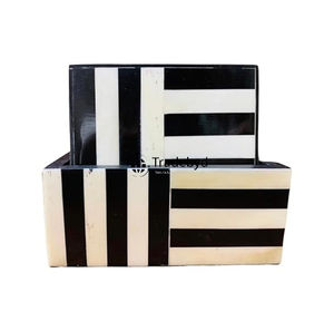 Sous-verre artisanal en os incrusté, décoration de table basse haut de gamme Tradebyd - Product Image 2